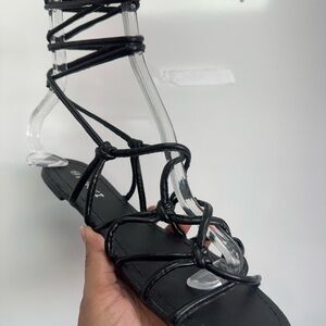 Black Strappy Sandals